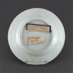 EARLY EVOLUTIONARY LOWESTOFT DINNER PLATE C.1765 - Fagan Arms