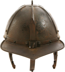 Evidently served in two wars for 35 years! EUROPEAN LOBSTERTAIL HELMET C.1620 - Fagan Arms