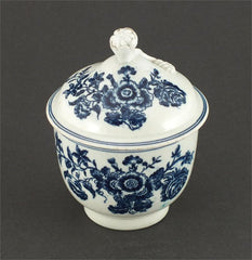 FIRST PERIOD WORCESTER COVERED SUGAR BOWL C.1751-83 - Fagan Arms