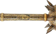 AN EXCEEDINGLY RARE ITALIAN GILT AND SILVERED MACE C.1560-75 - Fagan Arms