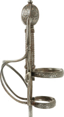 MAGNIFICENT SWEPT HILT RAPIER AND COMPANION LEFT HAND DAGGER - Fagan Arms