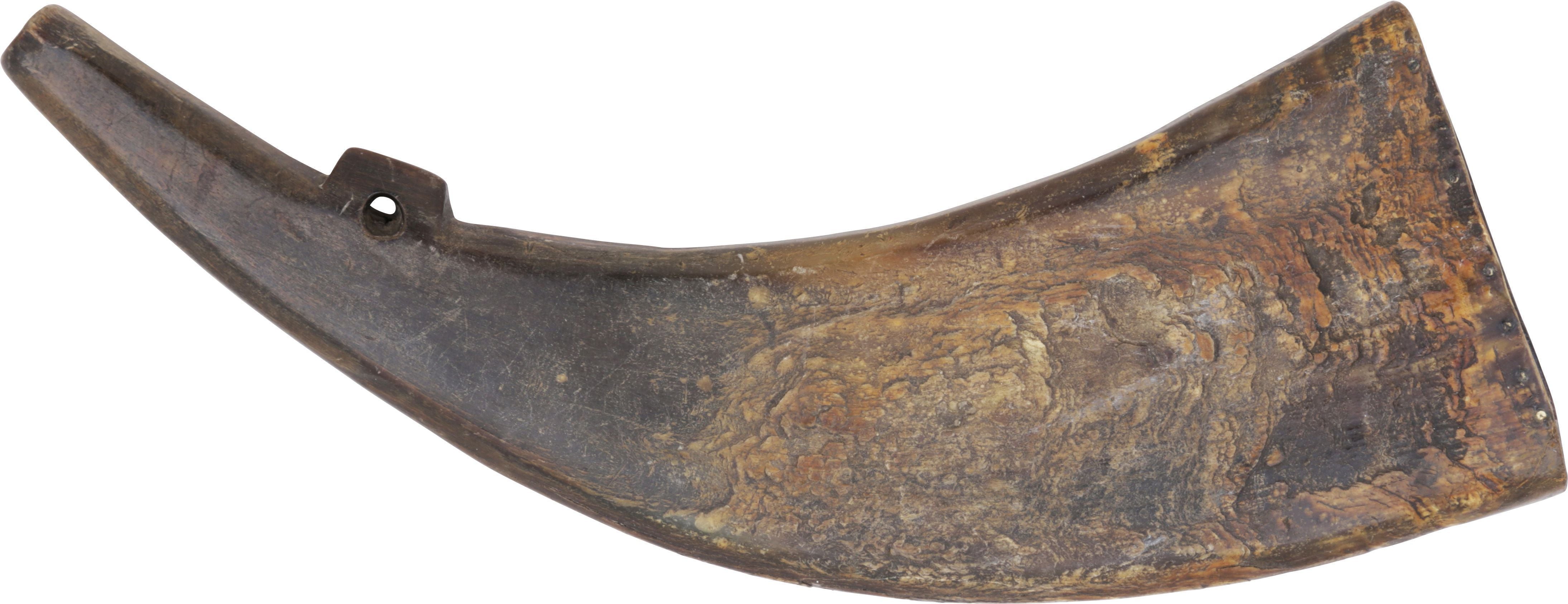 SCOTTISH FLATTENED HORN POWDER HORN C.1650-1700 – Fagan Arms