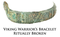 RARE VIKING WOMAN WARRIOR’S BRACELET PENDANT NECKLACE