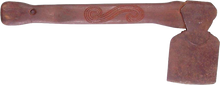 RARE MAORI BATTLE AXE PATITI, 19TH CENTURY