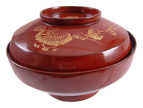 JAPANESE LACQUERED BOWL OWAN, MEIJI PERIOD, 1867-1912