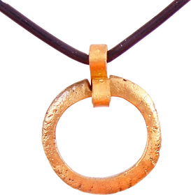 ANCIENT VIKING PROTECTIVE BROOCH NECKLACE, 10TH CENTURY AD