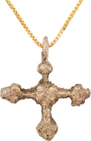 EUROPEAN CHRISTIAN CROSS NECKLACE, 9th-10th CENTURY