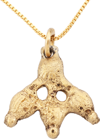 MEDIEVAL TREFOIL PENDANT, 10th-15th CENTURY