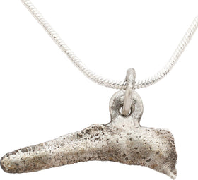 GREEK/UKRAINE BRONZE DOLPHIN “COIN” NECKLACE 5TH-4TH CENTURY BC