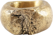 MASSIVE ASHANTI RING C.1900, ex: Sir Cecil Armitage Collection