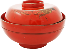JAPANESE LACQUERED BOWL OWAN, MEIJI PERIOD, 1867-1912
