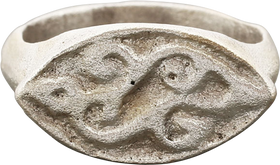 ROMAN EVIL EYE RING 3RD-5TH CENTURY AD 7 ½
