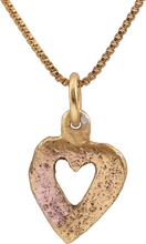 ANCIENT VIKING HEART PENDANT NECKLACE, 866-1067 AD