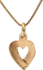 ANCIENT VIKING HEART PENDANT NECKLACE, 866-1067 AD - Fagan Arms