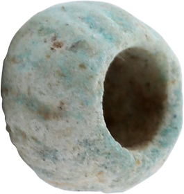 VIKING GREEN CERAMIC BEAD, 9th-10th CENTURY AD