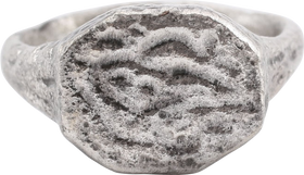 ZOROASTRIAN RING, MIDDLE AGES, 600-900 AD, SIZE 9 1/4