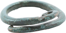 CELTIC BRONZE RING 800-100 BC.