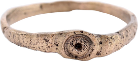 ROMAN EVIL EYE RING, 1ST-3RD C. AD, SIZE 9