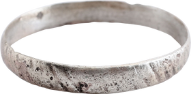 RARE VARIATION VIKING WEDDING RING, 850-1050 AD, SIZE 10 1/2