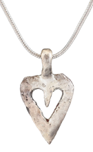 ANCIENT VIKING HEART PENDANT NECKLACE, 866-1067 AD