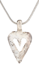 ANCIENT VIKING HEART PENDANT NECKLACE, 866-1067 AD