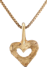 ANCIENT VIKING HEART PENDANT NECKLACE, 866-1067 AD
