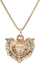 FINE VIKING HEART PENDANT NECKLACE, 900-1000 AD