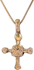 FINE MEDIEVAL EUROPEAN CONVERT’S CROSS NECKLACE, 9th-10th CENTURY - Fagan Arms