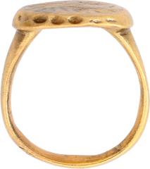 MEDIEVAL EUROPEAN CHRISTIAN RING, 10th-12th CENTURY, SIZE 7 - Fagan Arms