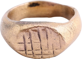 ROMAN SIGNET RING, 2ND-5TH CENTURY AD, SIZE 4 ¼
