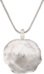 ROMAN WHEEL OF FORTUNE AMULET NECKLACE, 3RD-6TH CENTURY AD