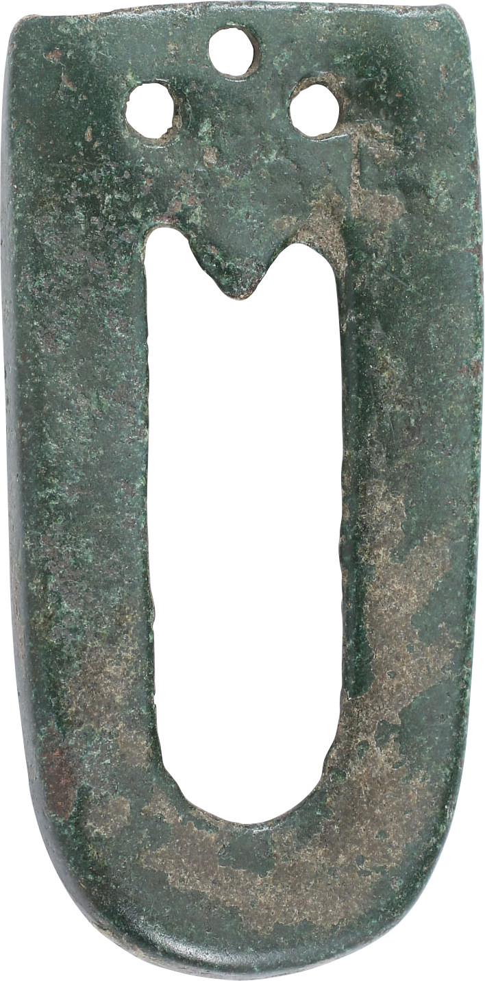 MEDIEVAL DAGGER SCABBARD MOUNT, 1300-1450 AD