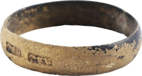 EUROPEAN MAN’S WEDDING RING, 17TH-18TH CENTURY, SIZE 10 ¼