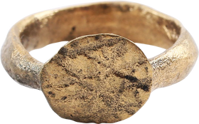 CURIOUS MEDIEVAL CHILD’S RING C.800-1200 AD