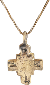 CHARMING EUROPEAN PILGRIM'S OR CRUSADER’S CROSS NECKLACE