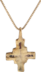 MEDIEVAL EUROPEAN PILGRIM’S CROSS NECKLACE, 7th-10th CENTURY