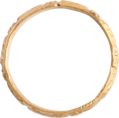 14-15TH CENTURY EUROPEAN WEDDING RING, SIZE 11 ¾ - Fagan Arms
