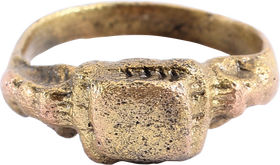 BYZANTINE MEDIEVAL EUROPEAN RING C.800-1000 AD, SIZE 7