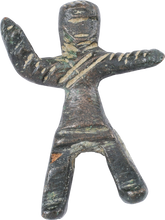 FINE CELTIC BRONZE WARRIOR FIGURE 400-100BC