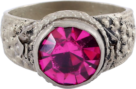 GOOD 19TH CENTURY EASTERN EUROPEAN GYPSY RING, SIZE 9