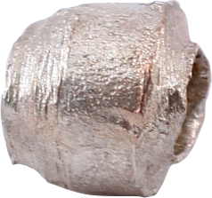 VIKING SILVERED BEAD, 9TH-11TH CENTURY AD