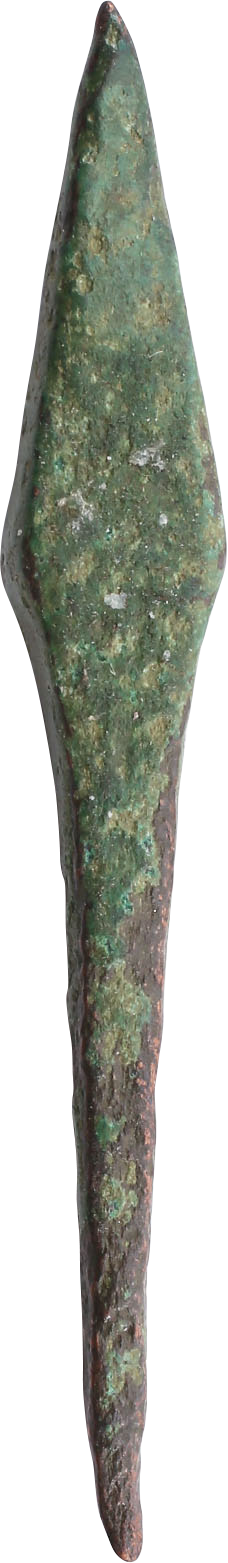 EUROPEAN BRONZE BODKIN ARROWHEAD C.1000-600 BC.