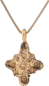 MEDIEVAL EUROPEAN PILGRIM’S CROSS NECKLACE, 7th-10th CENTURY