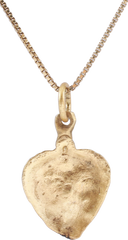 ANCIENT VIKING HEART PENDANT NECKLACE, C.850-1050 AD