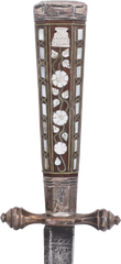 FINE DUTCH SILVER HILT SHORT SWORD C.1785 - Fagan Arms