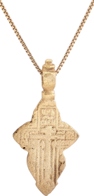 EASTERN EUROPEAN CHRISTIAN CROSS NECKLACE, 17-18 CENTURY