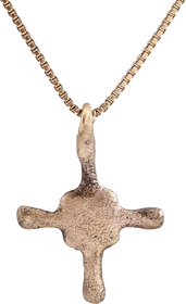 MEDIEVAL EUROPEAN CONVERT’S CROSS NECKLACE, 9th-10th CENTURY