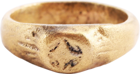 MEDIEVAL CHRISTIAN RING C. 5TH-9TH CENTURY AD, SIZE 3