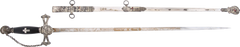 SILVERED HILTED KNIGHT’S TEMPLAR SWORD, C.1882-1925