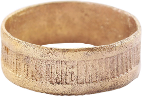 MEDIEVAL SORCERER’S RING, 8TH-11TH CENTURY, SIZE   5 1/2